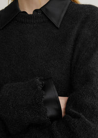 LONG OPEN WEAVE KNIT