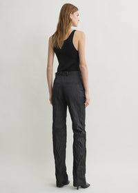 CRINKLED COTTON TROUSERS