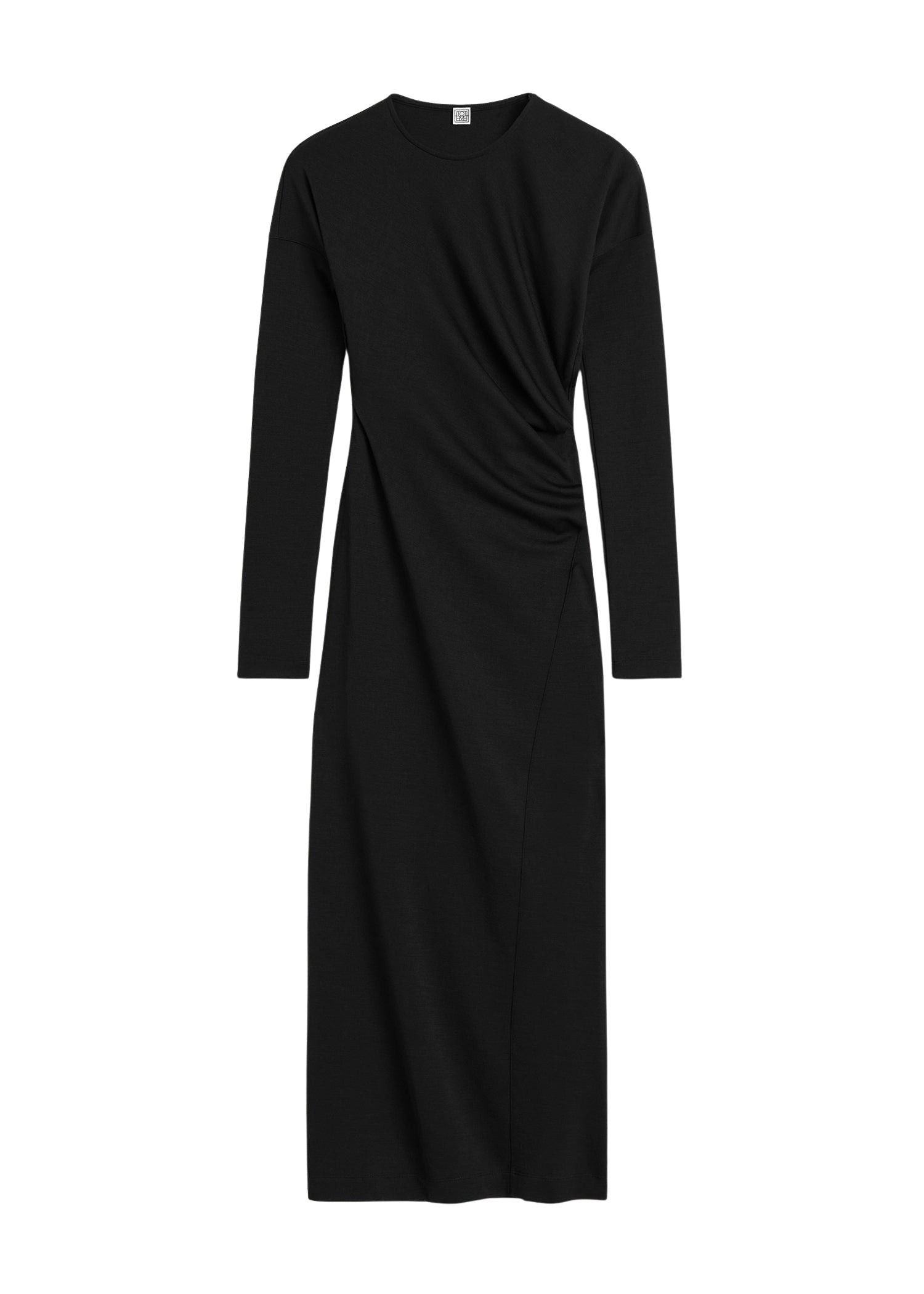 Robe en jersey torsadé - Black