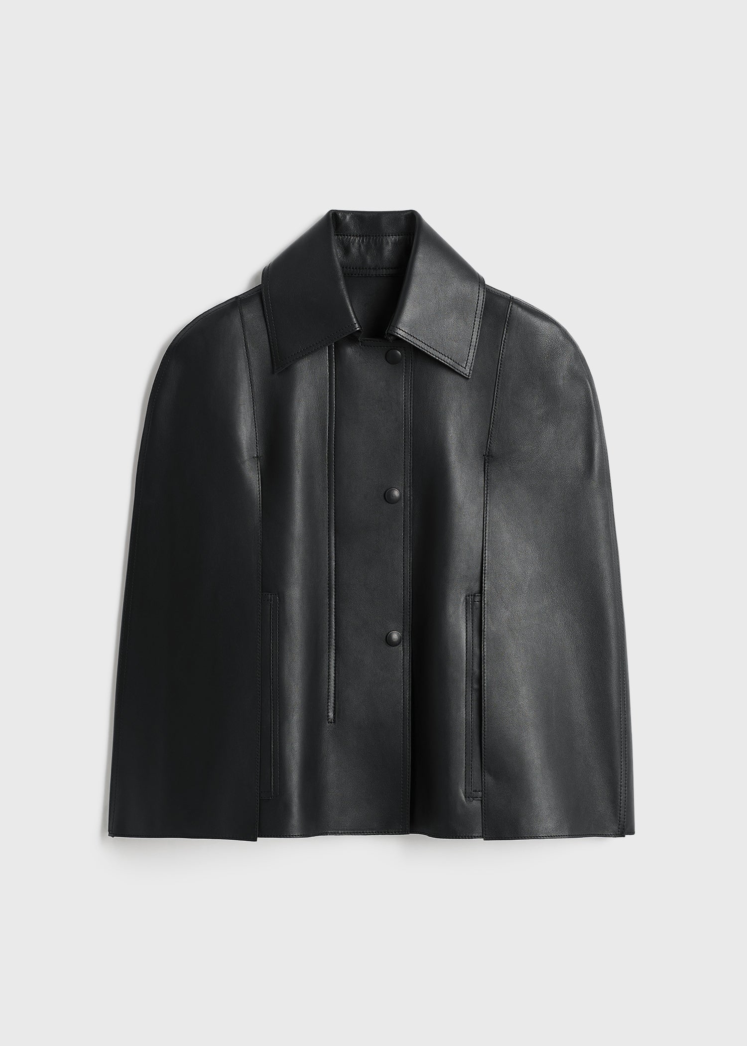 DOUBLE LEATHER CAPE