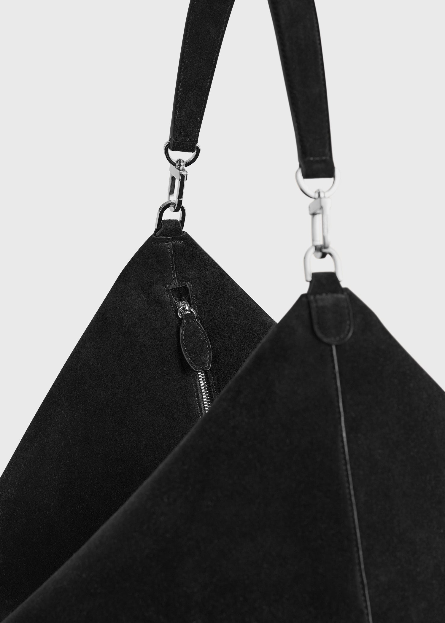 BEVEL SUEDE BAG