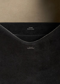 BEVEL SUEDE BAG
