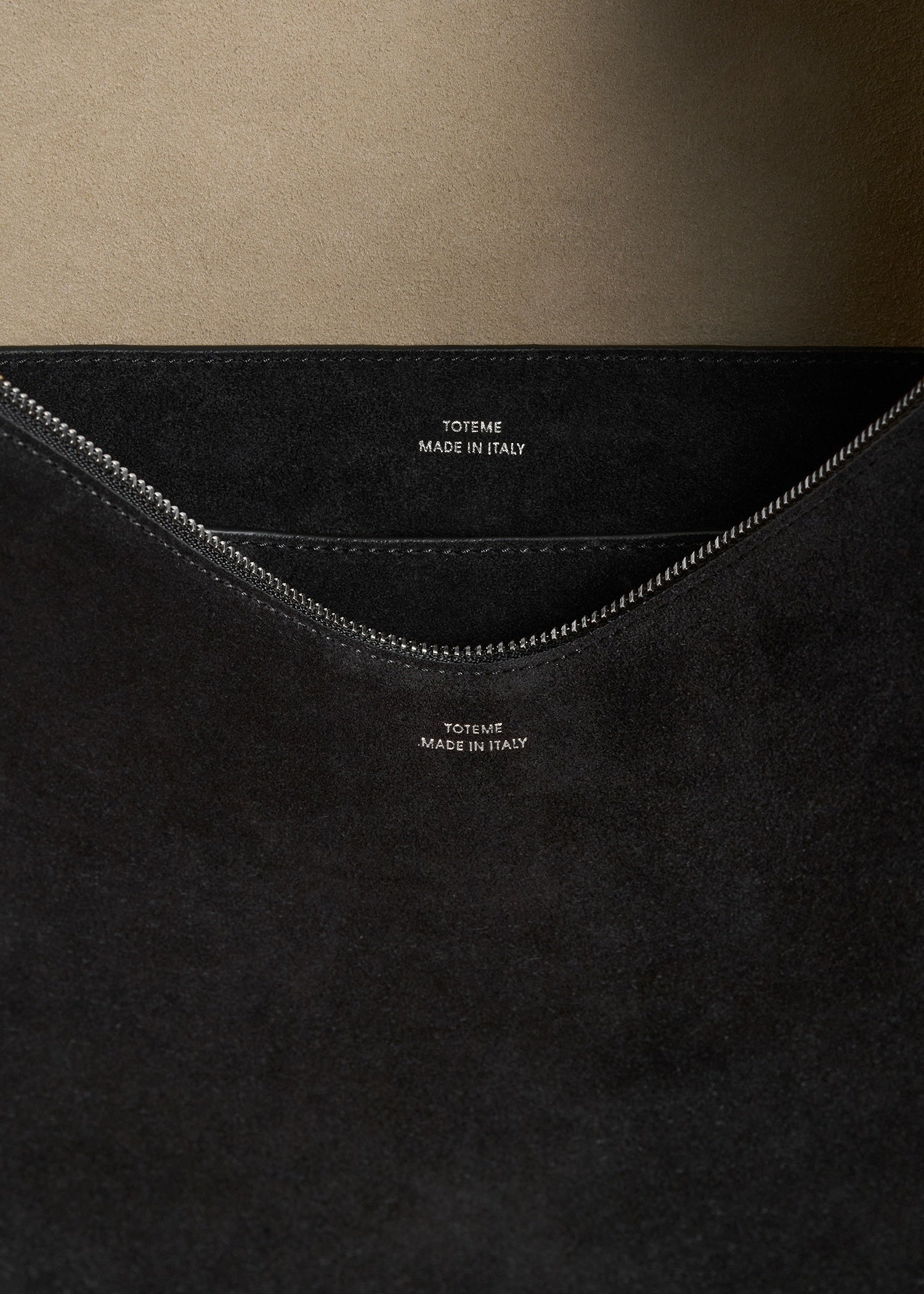 BEVEL SUEDE BAG
