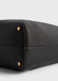 BEVEL GRAINED-LEATHER BAG