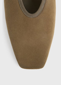 MINIMALIST SUEDE BALLERINAS