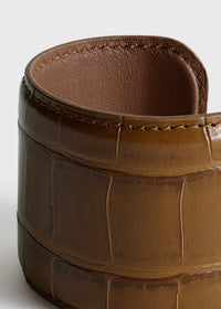 CROCO-EMBOSSED CUFF