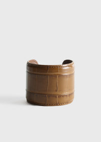CROCO-EMBOSSED CUFF