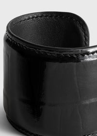 CROCO-EMBOSSED CUFF