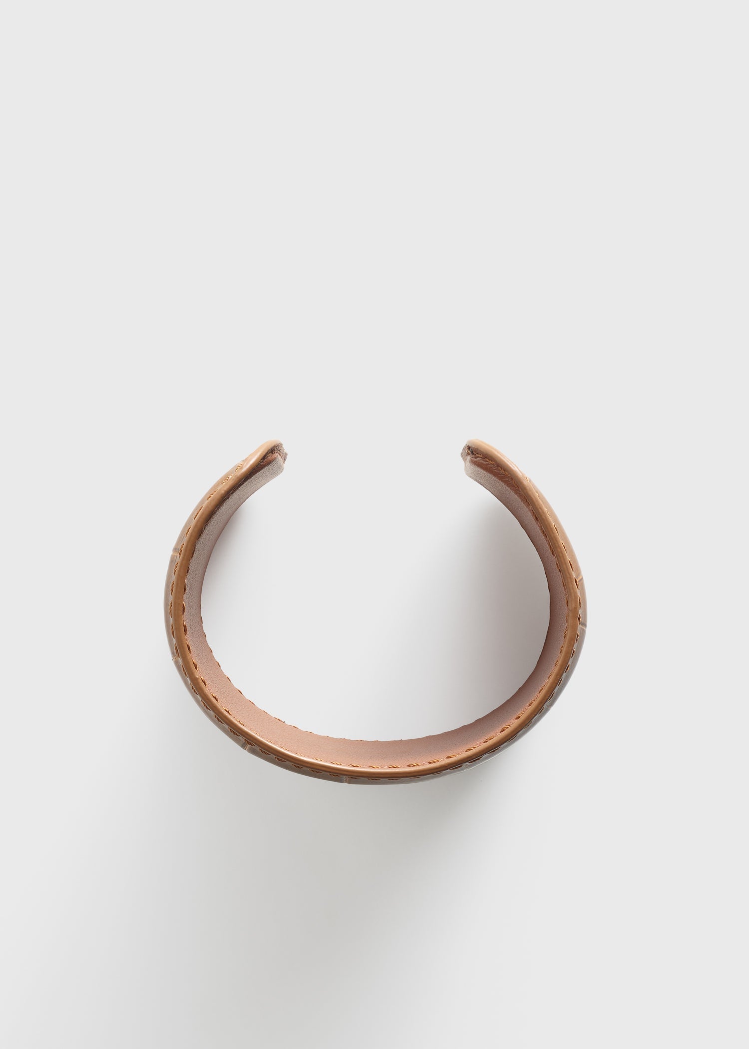 LONG CROCO-EMBOSSED CUFF