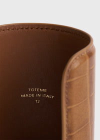 LONG CROCO-EMBOSSED CUFF