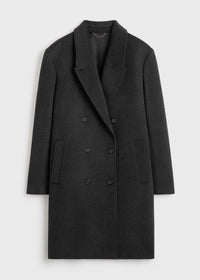 DOUBLE-BREASTED CASHMERE COAT
