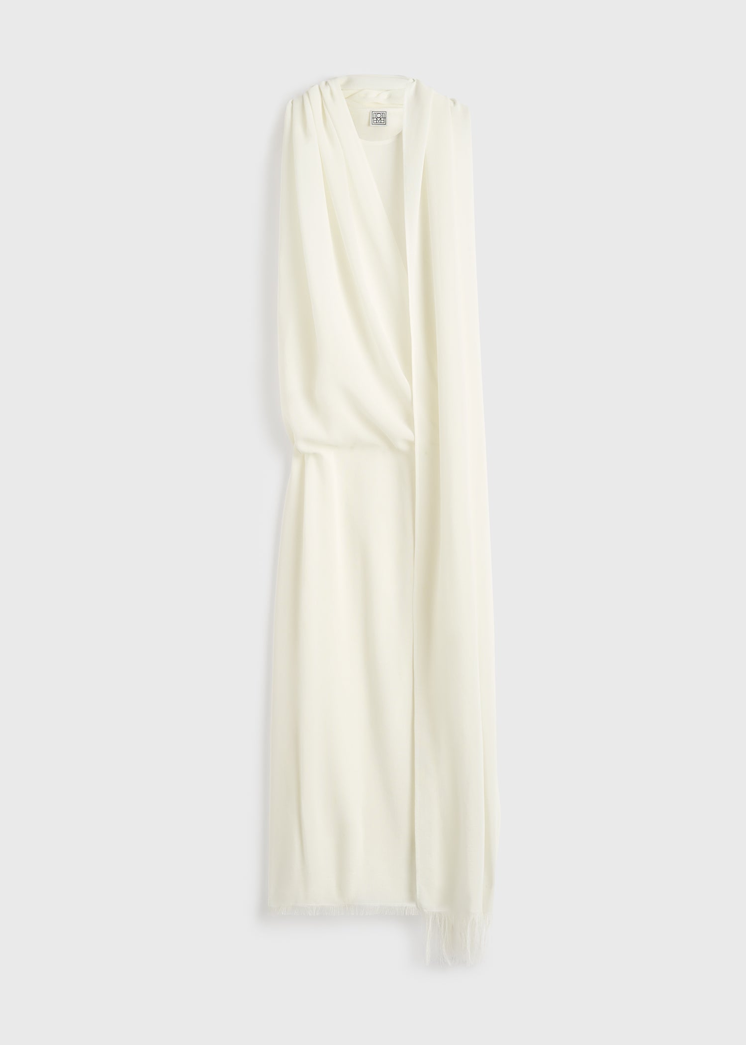 FRINGED SCARF DRESS