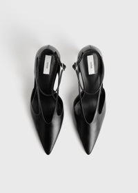 LEATHER STILETTO PUMPS