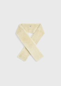 SHEARLING TUXEDO SCARF