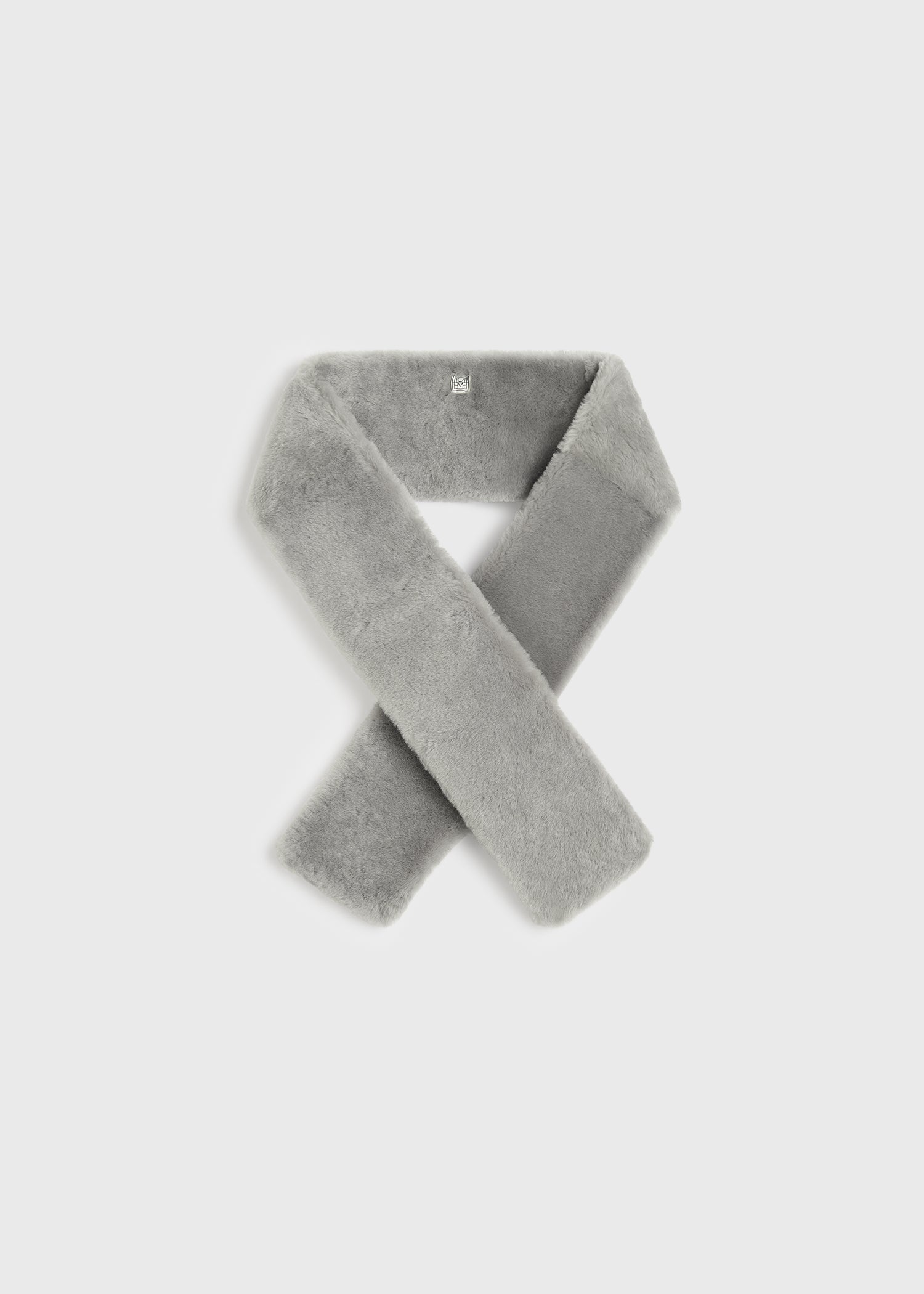 SHEARLING TUXEDO SCARF