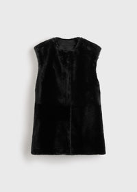 PLUSH SHEARLING VEST