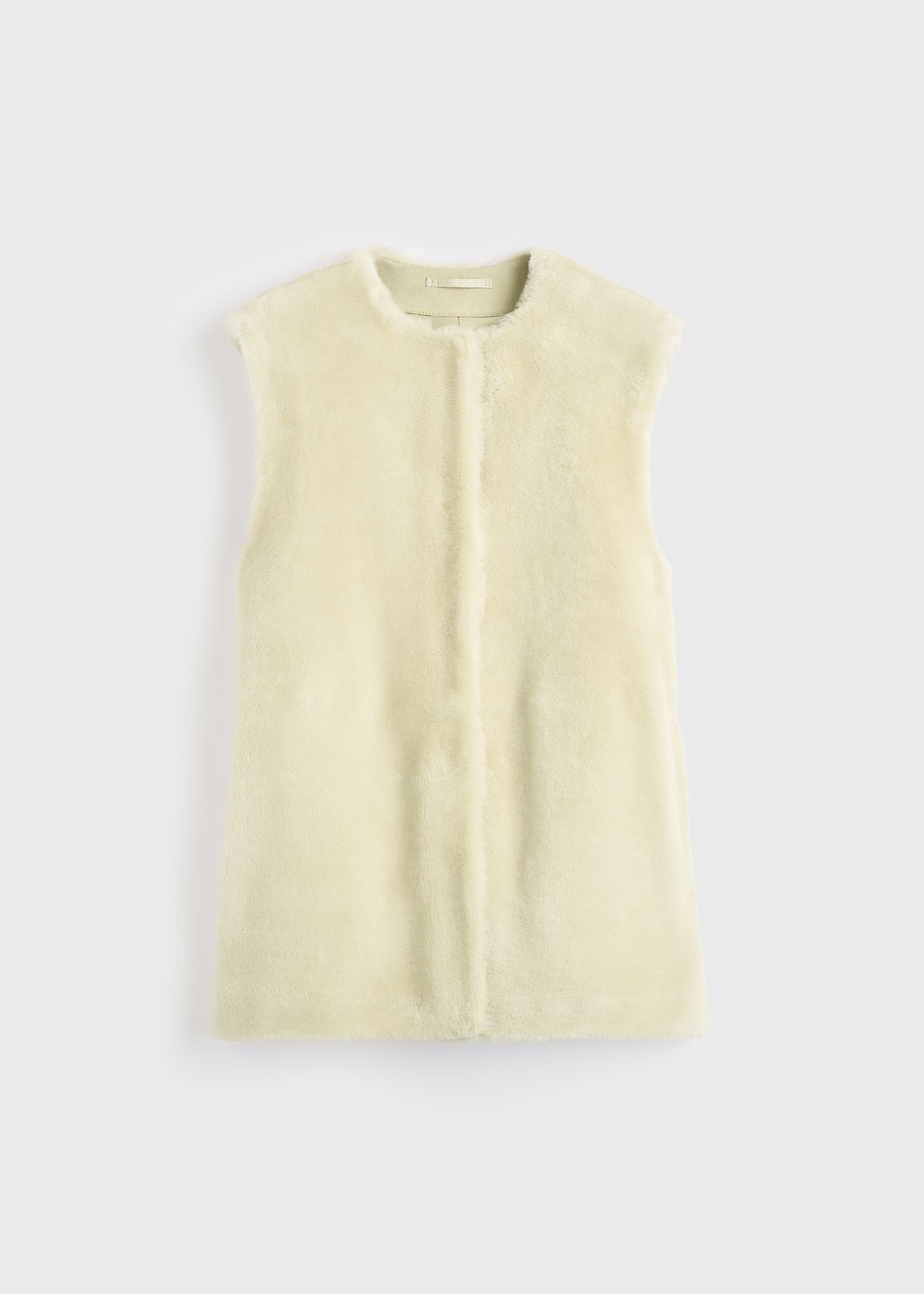 PLUSH SHEARLING VEST