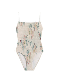 SMOCKED SWIMSUIT