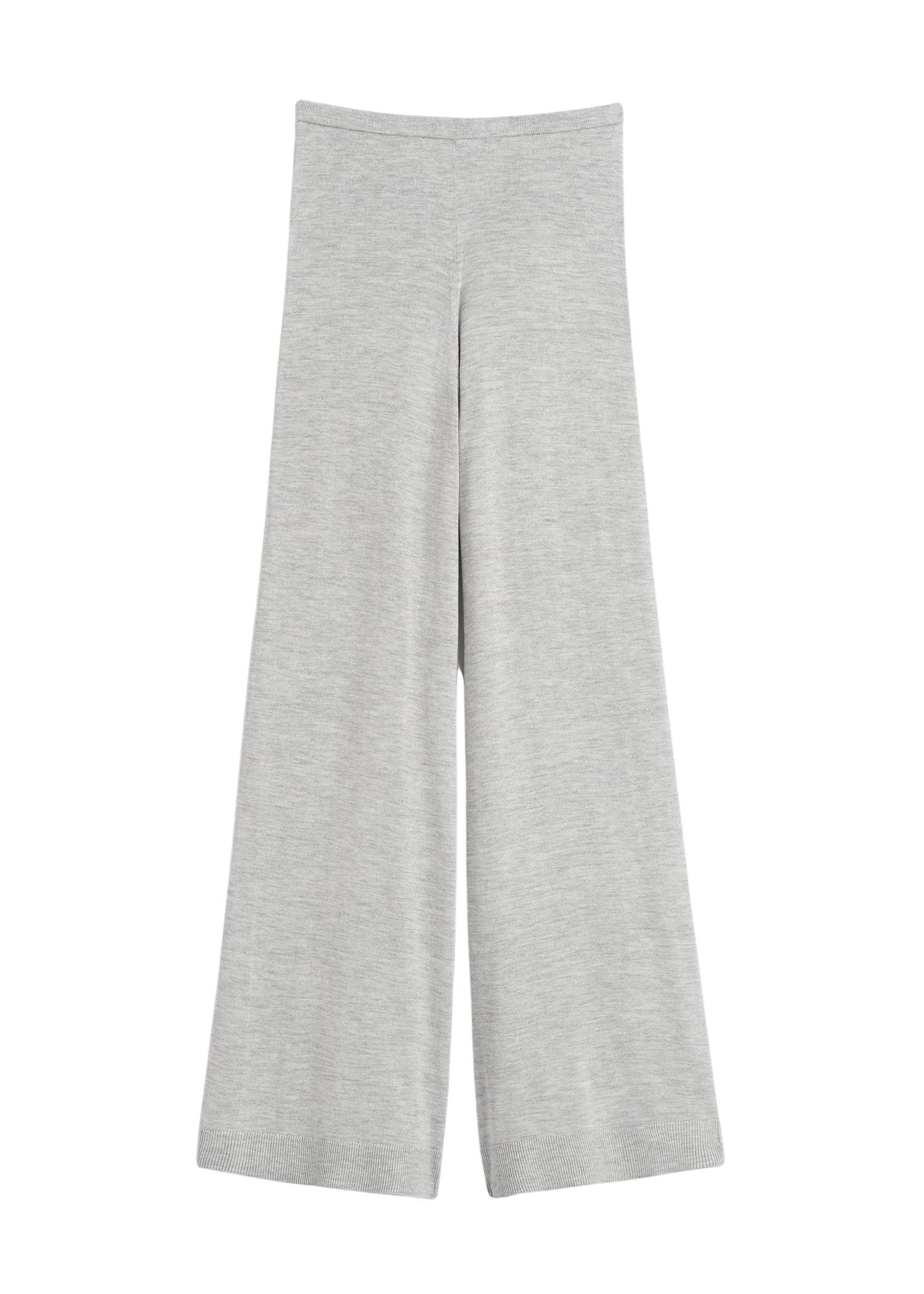 Pantalon en soie et cachemire - Grey melange