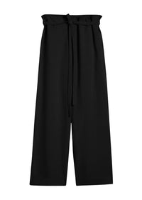 FLUID TIE-WAIST TROUSERS