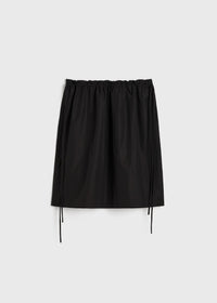 DRAWSTRING MINI SKIRT