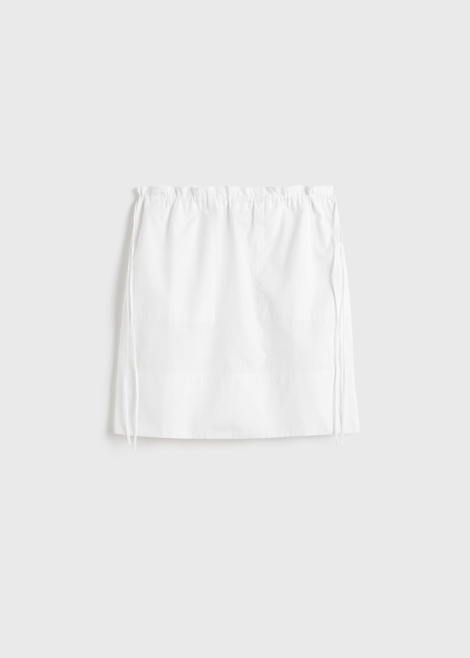 DRAWSTRING MINI SKIRT
