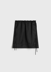 DRAWSTRING MINI SKIRT
