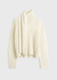 DRAPED-SCARF KNIT