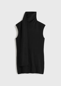 SLEEVELESS SCARF KNIT