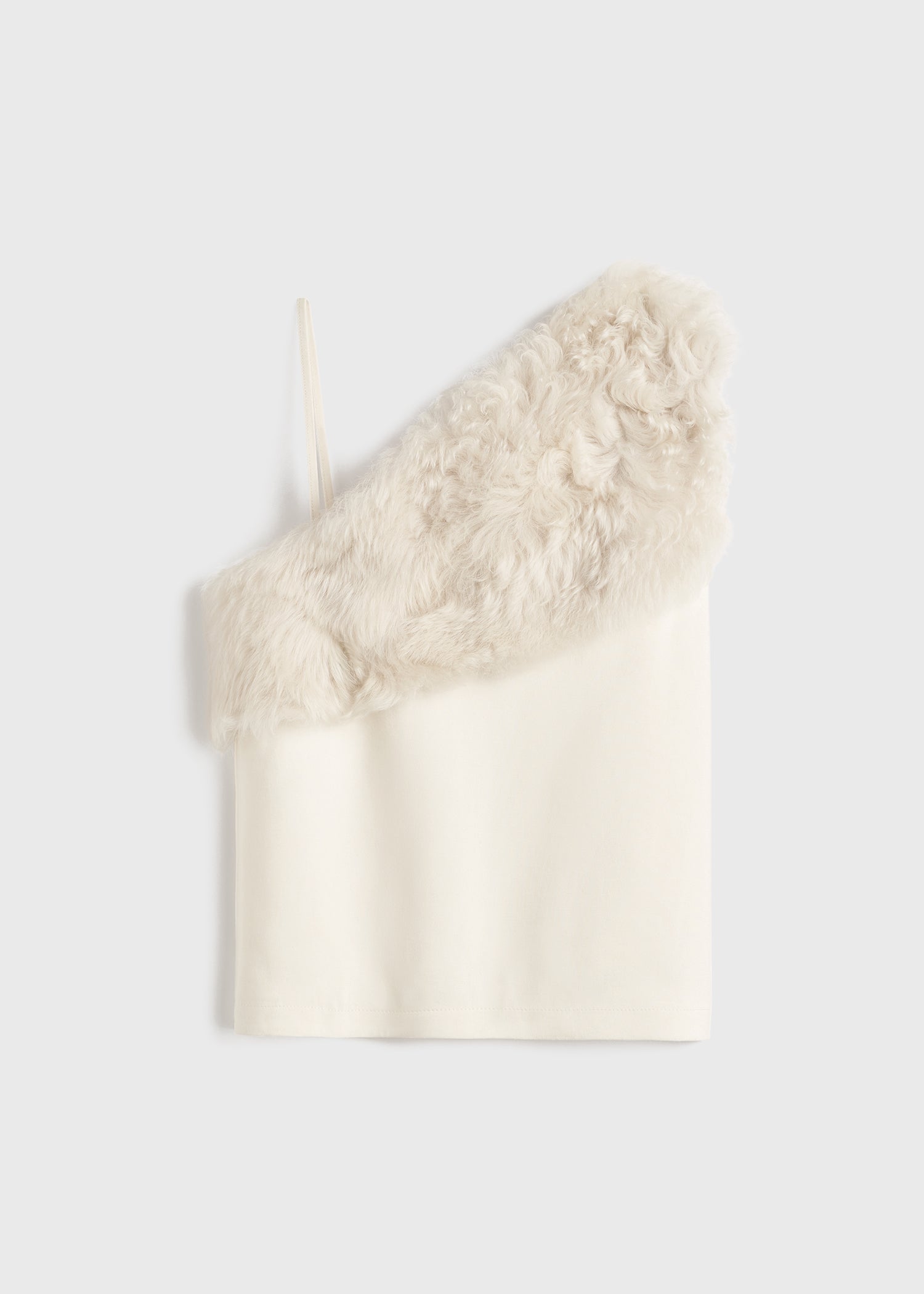SHEARLING APPLIQUÉ TOP