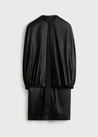 DETACHABLE CAPE EVENING COAT