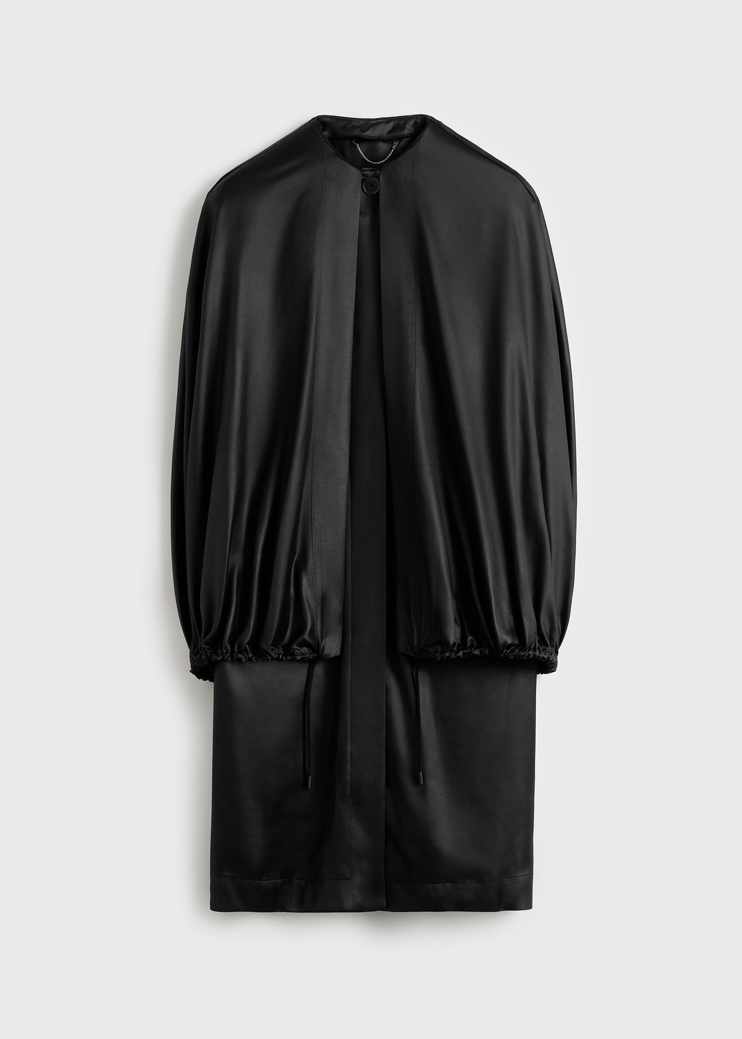 DETACHABLE CAPE EVENING COAT