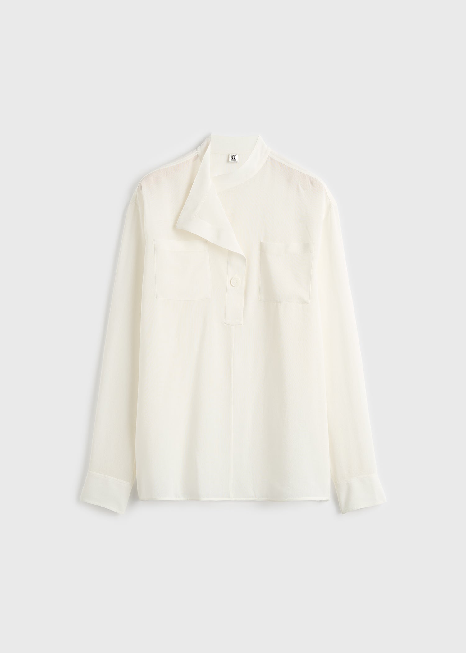 OVERLAPPING COLLAR BLOUSE