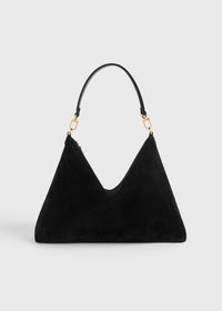 MEDIUM BEVEL SUEDE BAG
