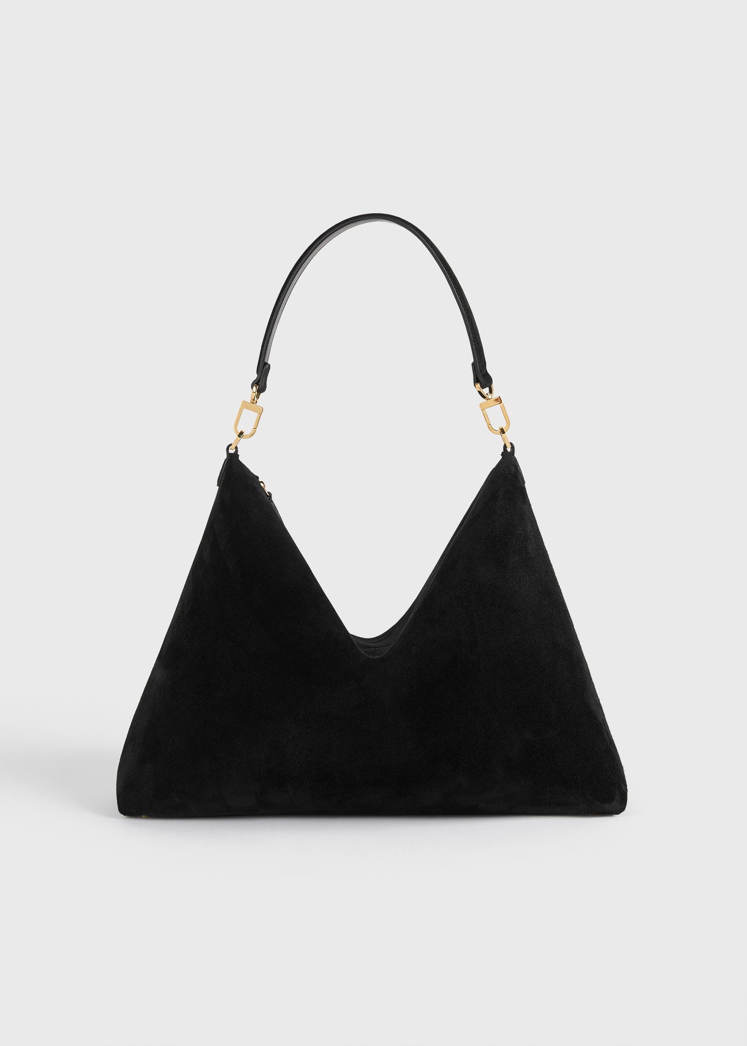 MEDIUM BEVEL SUEDE BAG