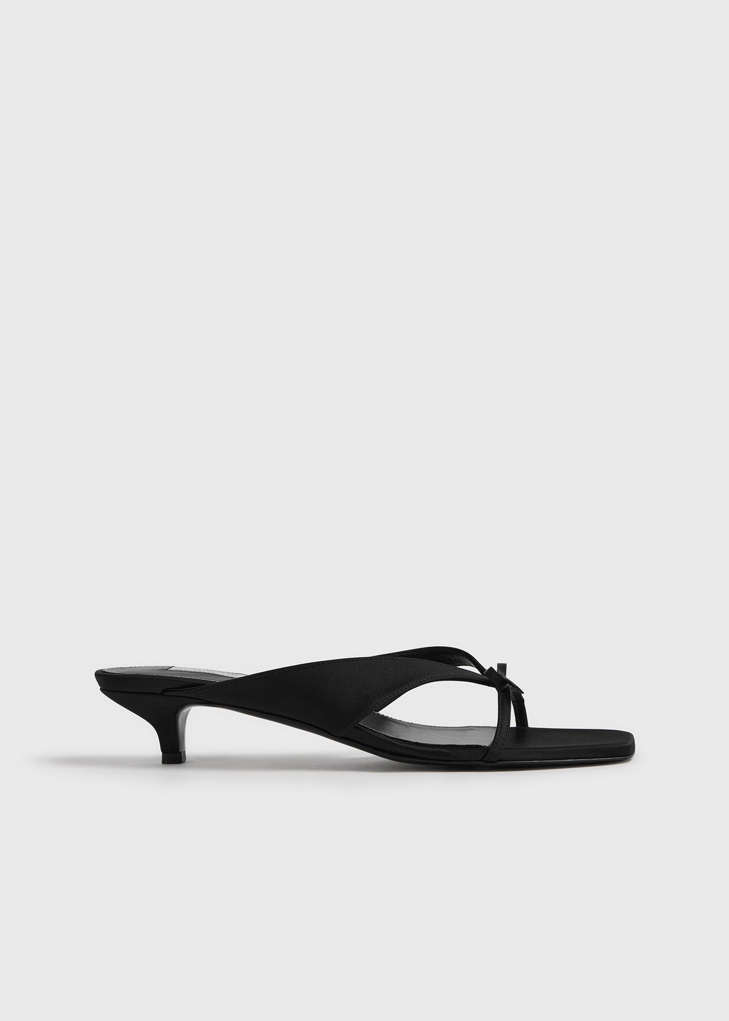 BOW SATIN SANDALS