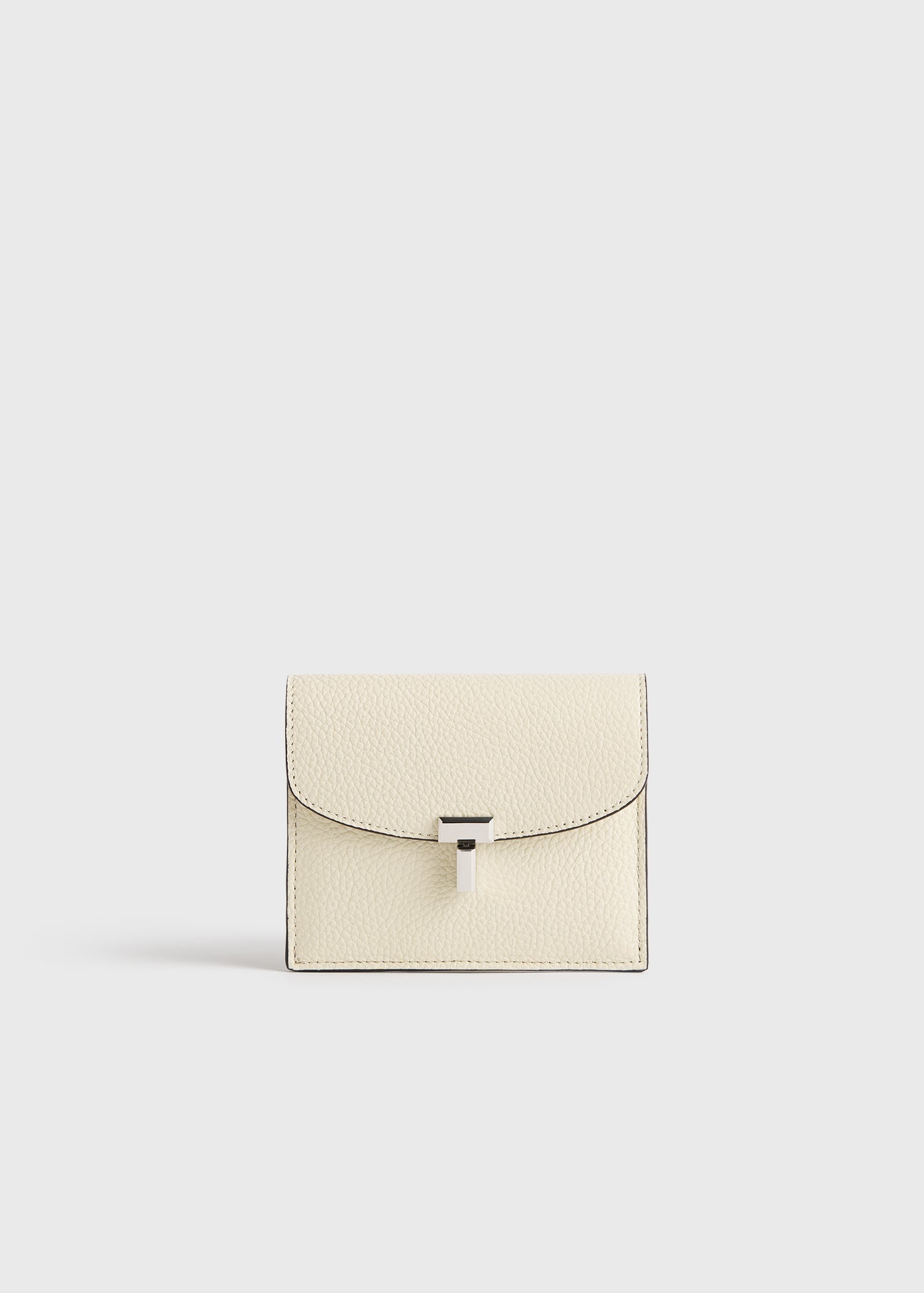 T-LOCK GRAINED-LEATHER CARDHOLDER