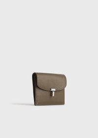 T-LOCK GRAINED-LEATHER CARDHOLDER