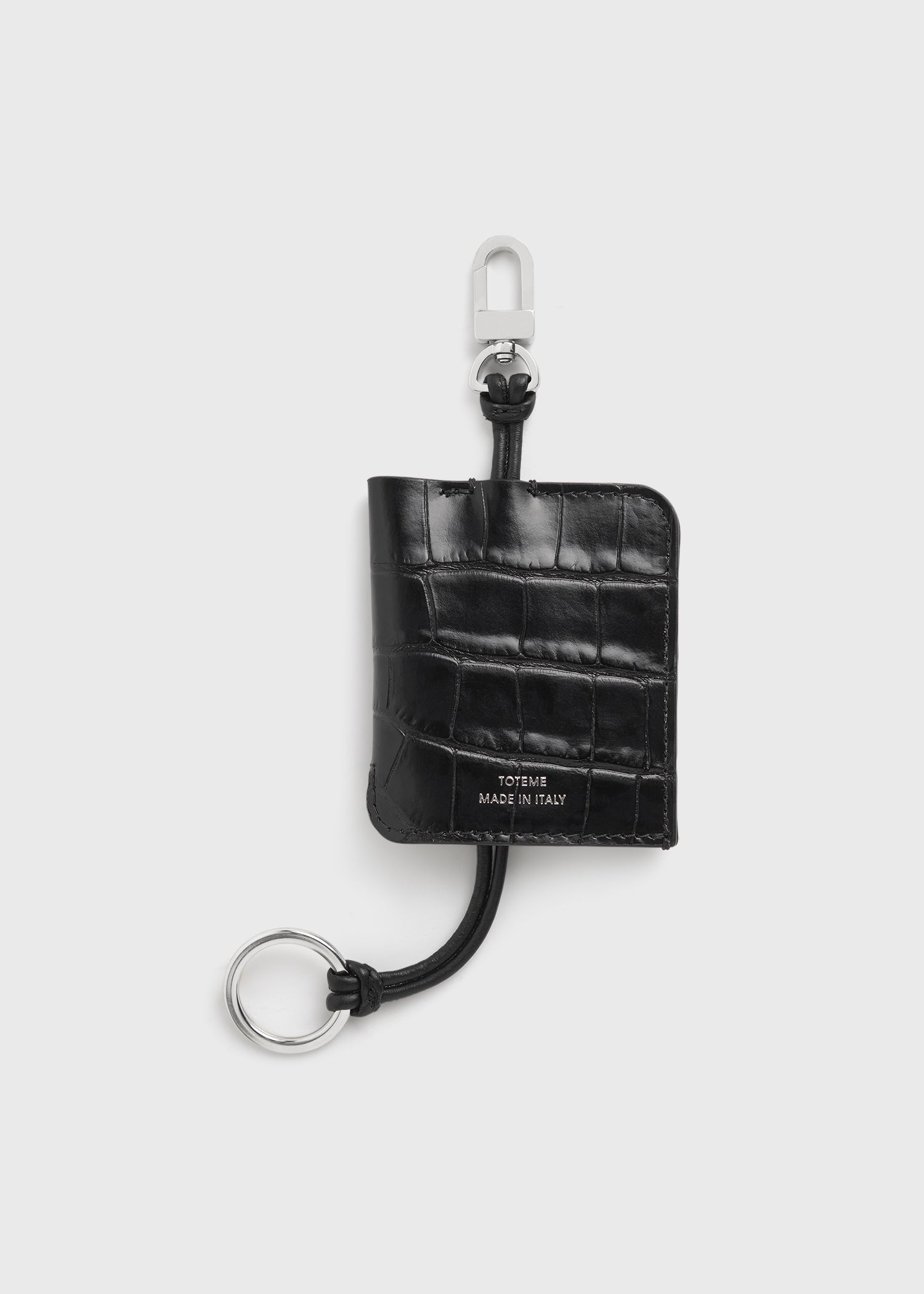 CROCO-EMBOSSED KEYRING