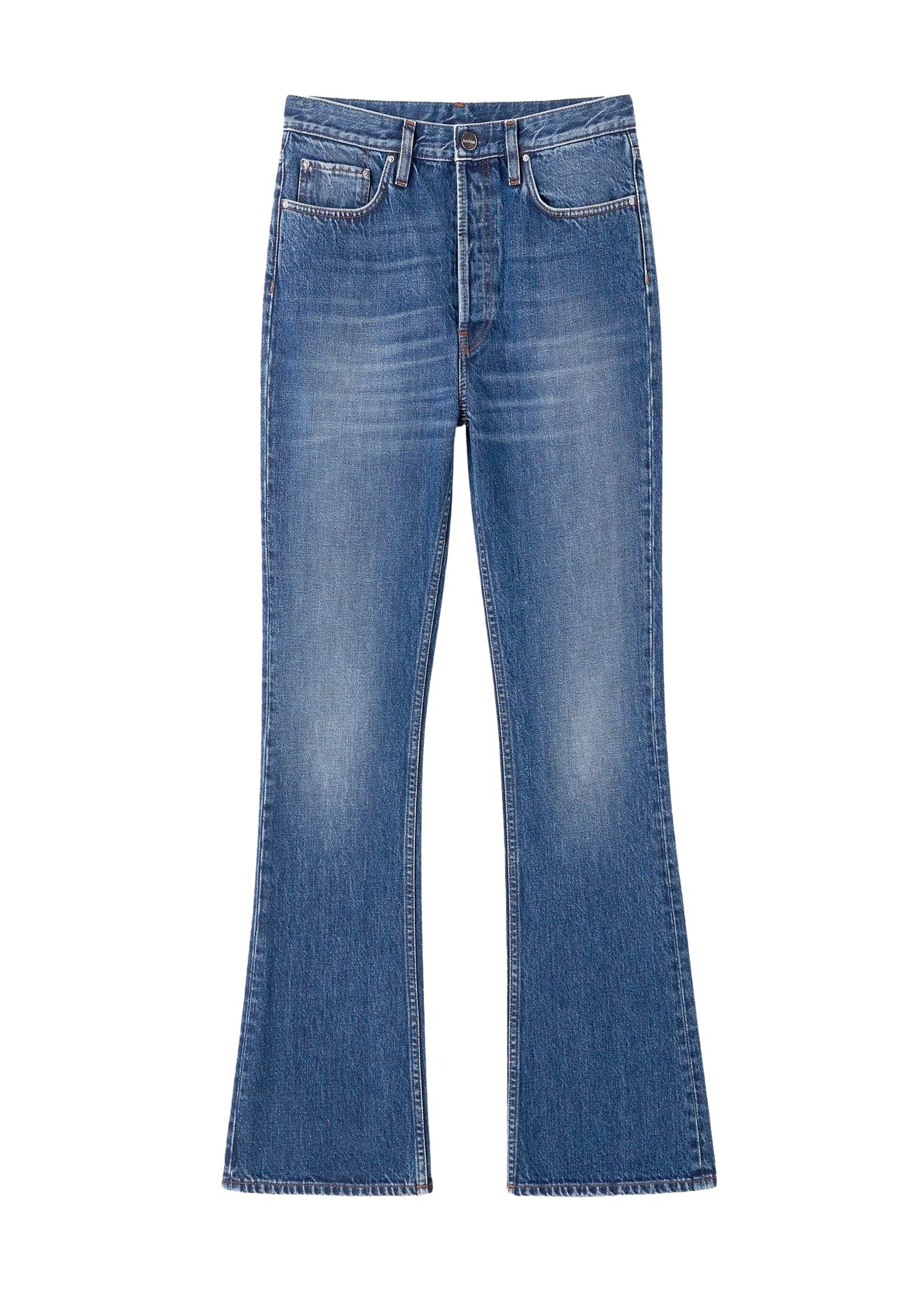 Pantalon Kick coupé en denim - Mid Blue