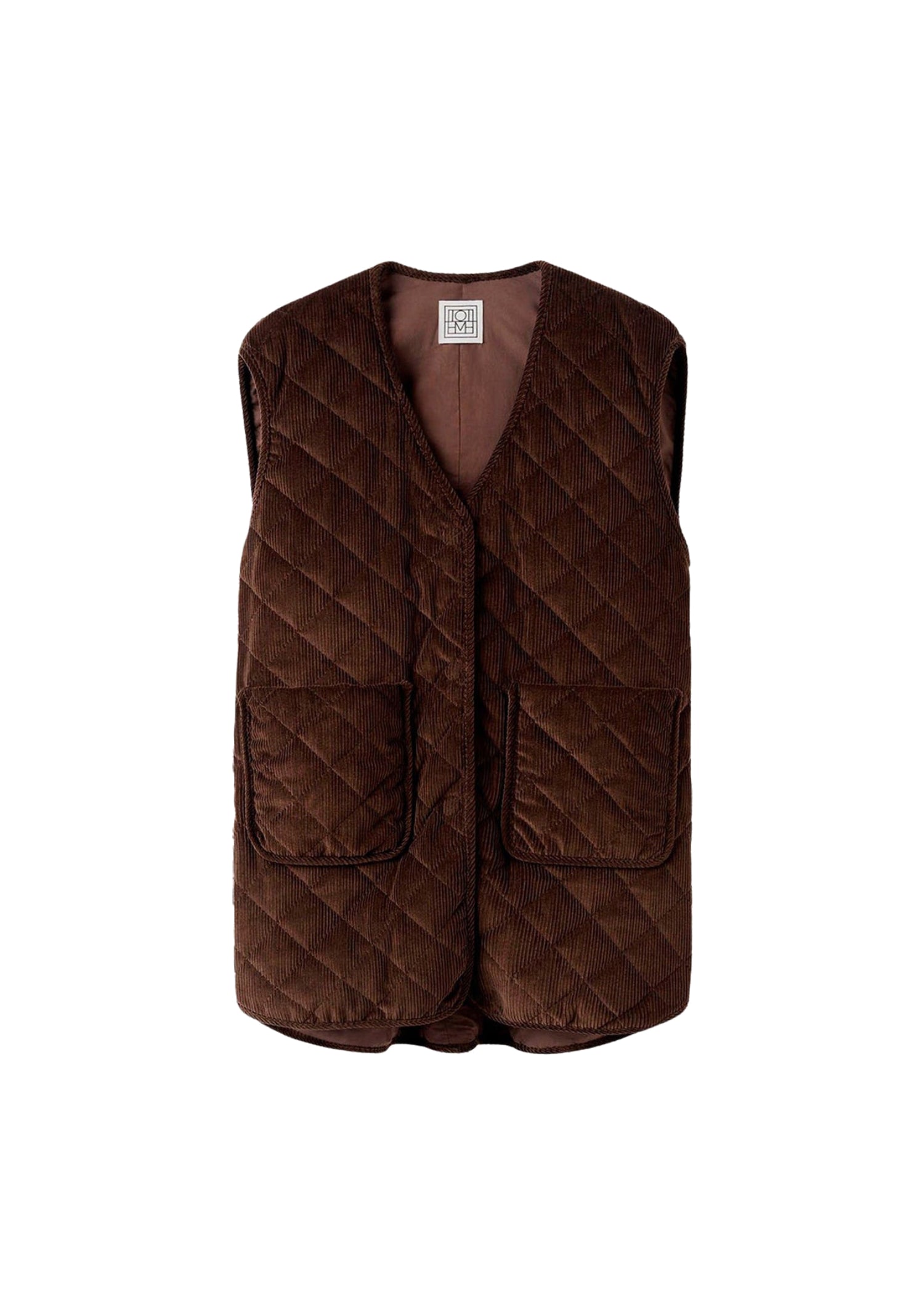Veste sans manches matelassée - Saddle Brown