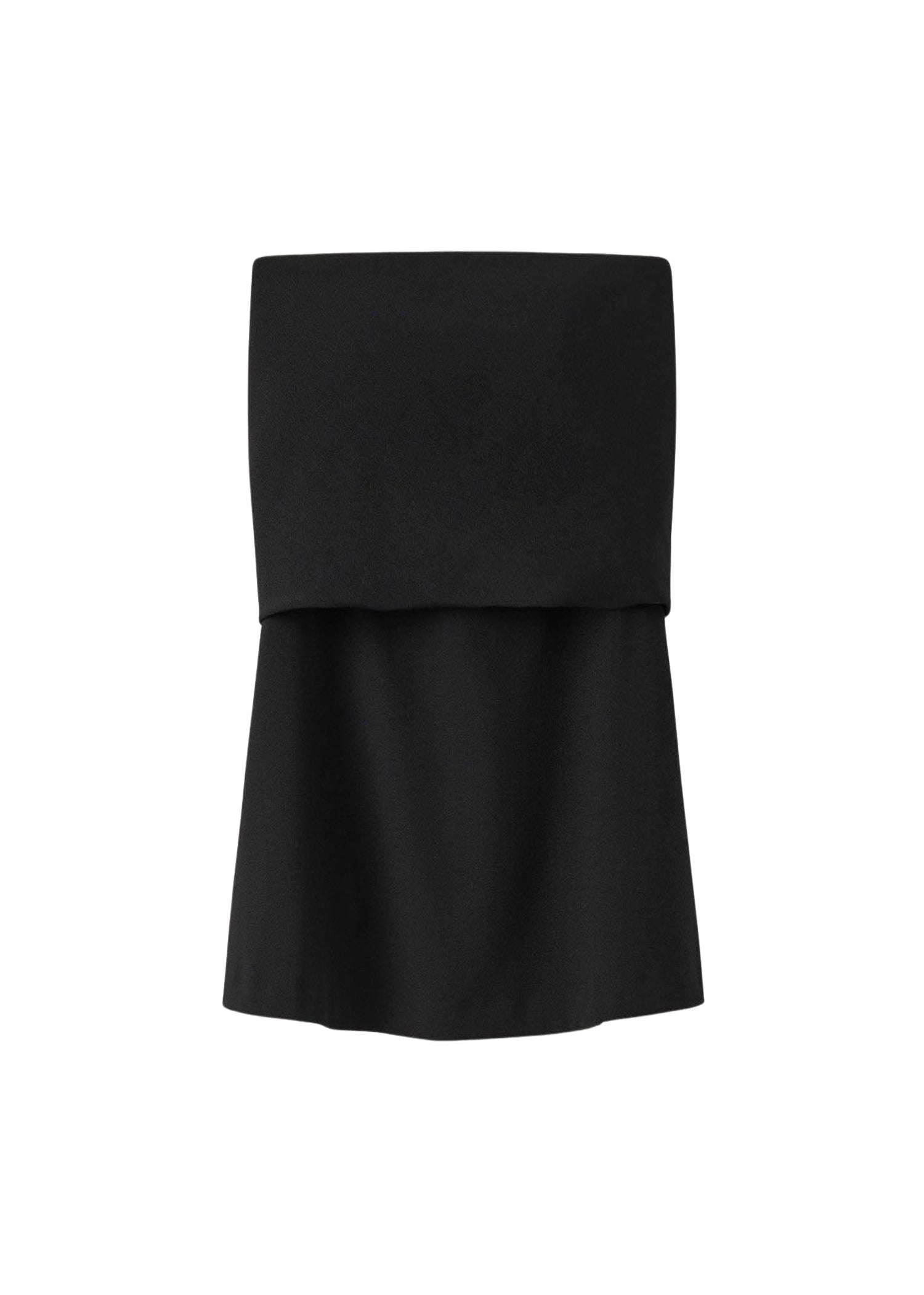 Bustier à bande en laine mélangée - Black