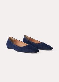 Ballerines en denim - Dark Indigo