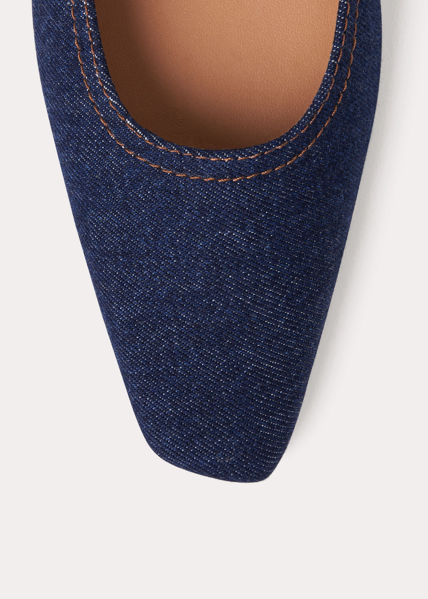Denim ballerina shoes - Dark Indigo