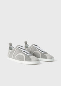 Baskets monogramme en cuir - Grey