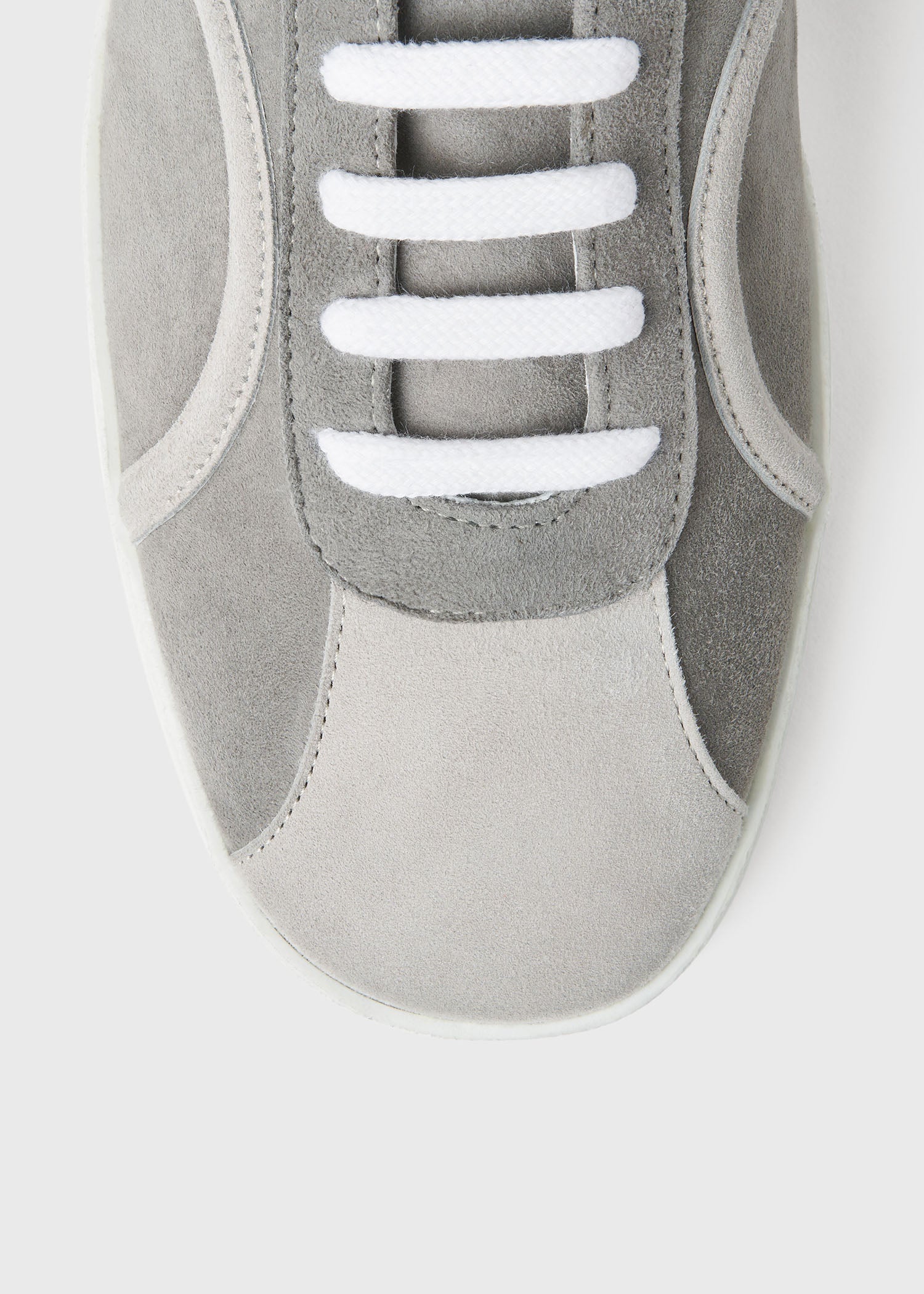 Baskets monogramme en cuir - Grey