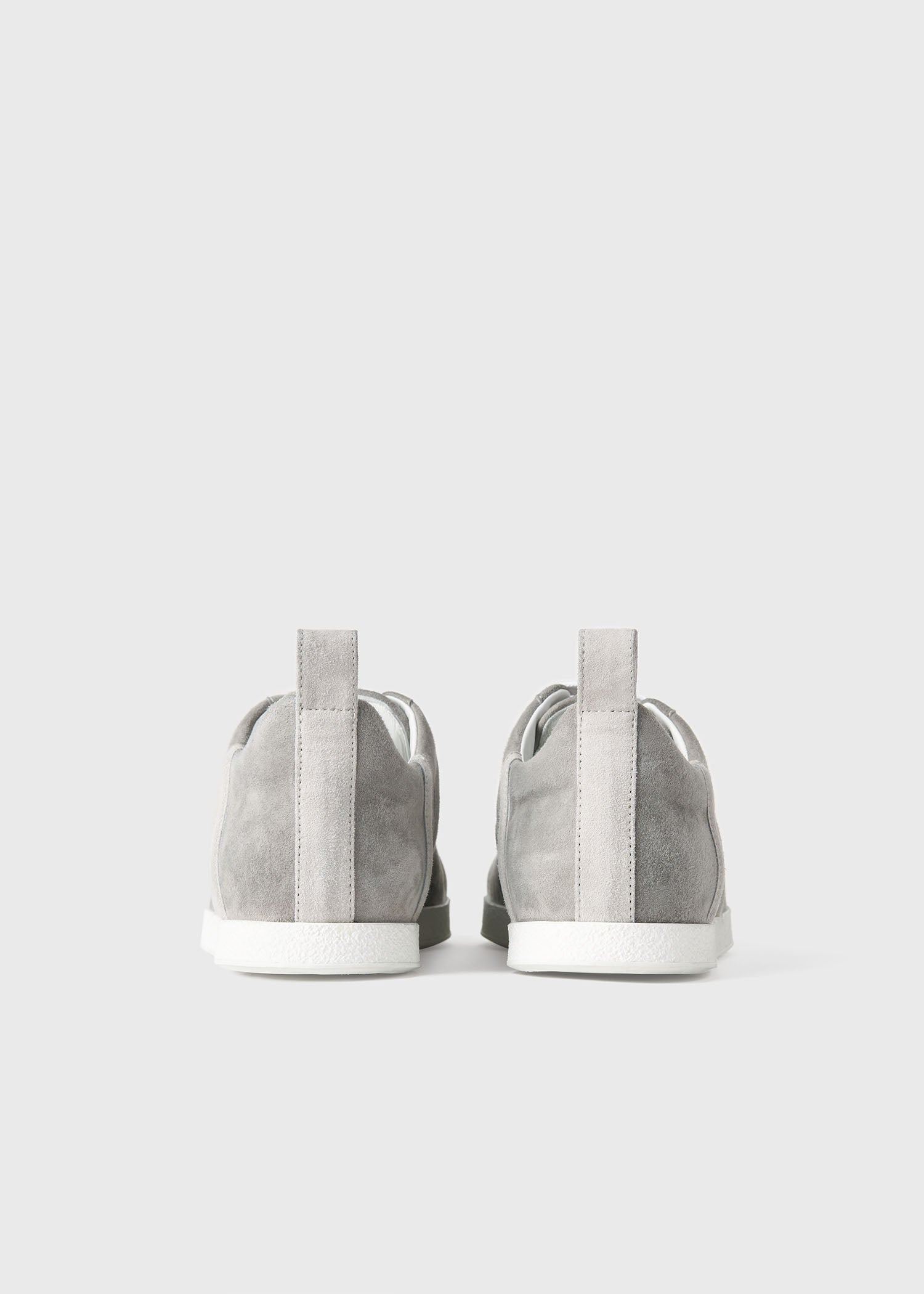 Baskets monogramme en cuir - Grey