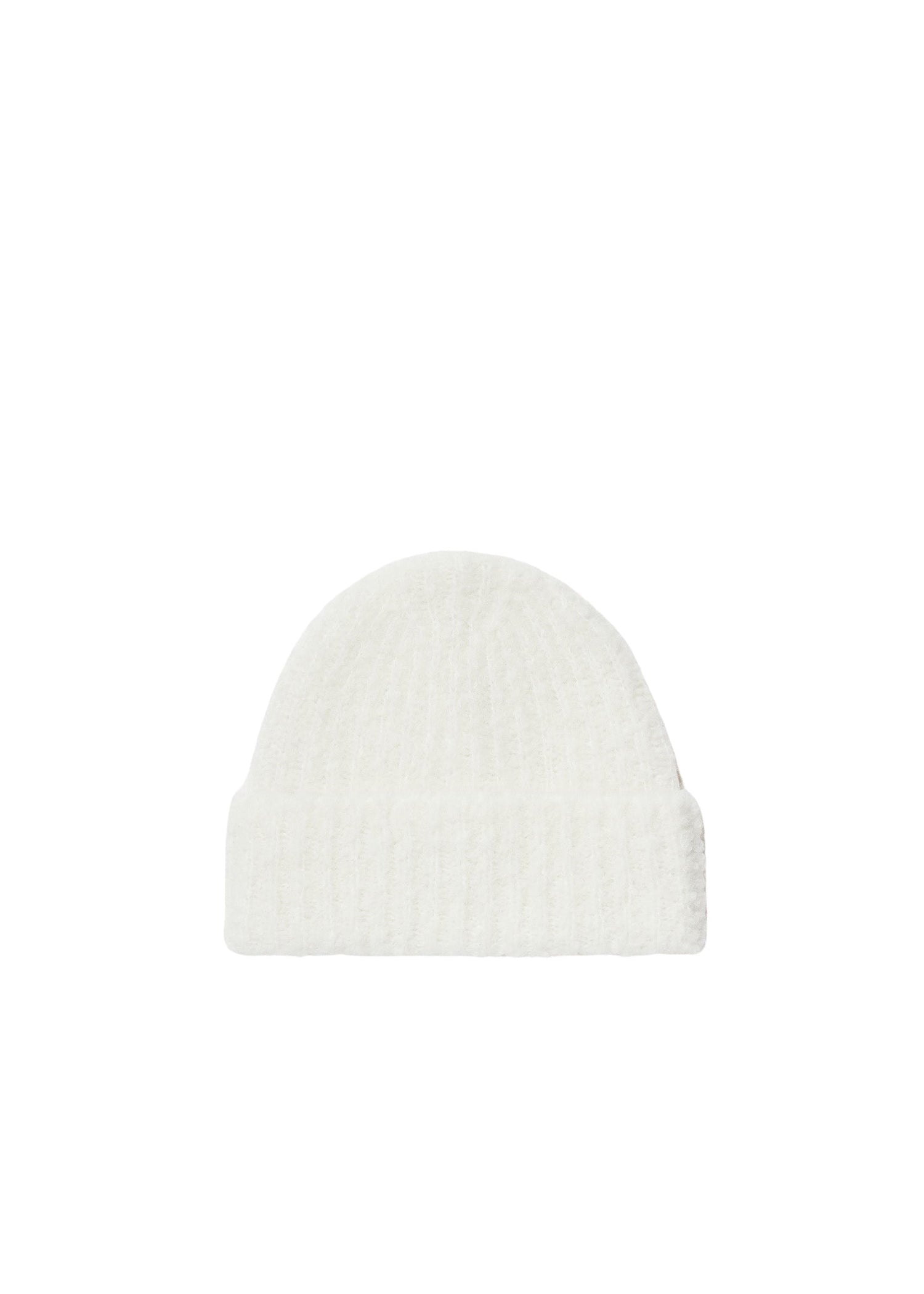 Bonnet tricoté en laine - Bone