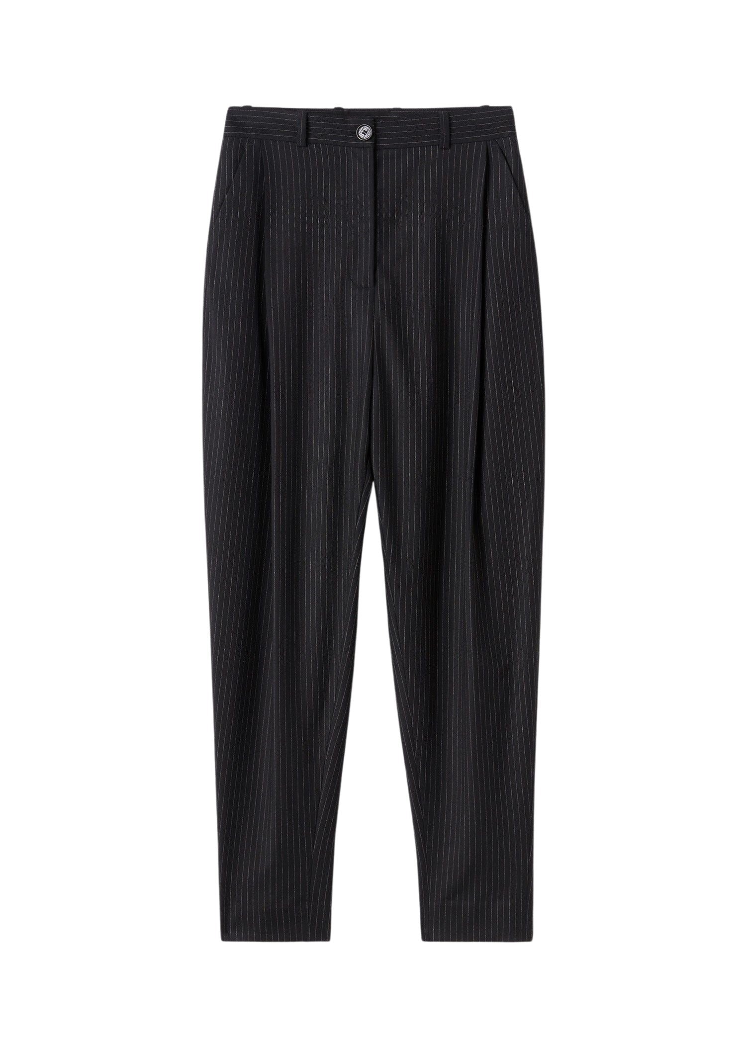 Pantalon fuselé - Black Pinstripe