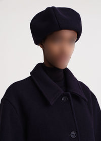 Béret en feutre de laine - Navy
